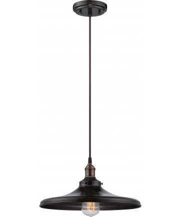 Nuvo Lighting 60/5506 Vintage 1 Light Pendant with Matching Shade