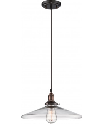 Nuvo Lighting 60/5508 Vintage 1 Light Pendant with Clear Glass Vintage