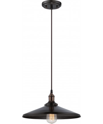 Nuvo Lighting 60/5509 Vintage 1 Light Pendant with Matching Shade