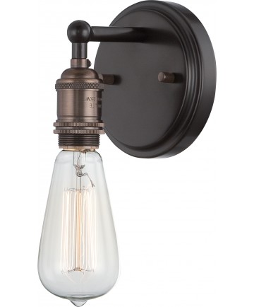 Nuvo Lighting 60/5515 Vintage 1 Light Sconce Vintage Lamp Included