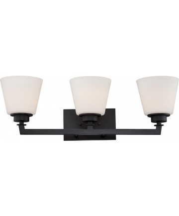 Nuvo Lighting 60/5553 Mobili 3 Light Vanity Fixture with Satin White