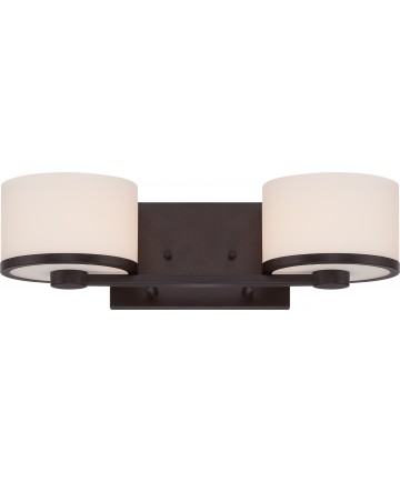 Nuvo Lighting 60/5572 Celine 2 Light Vanity Fixture with Etched Opal