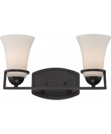 Nuvo Lighting 60/5582 Neval 2 Light Vanity Fixture with Satin White