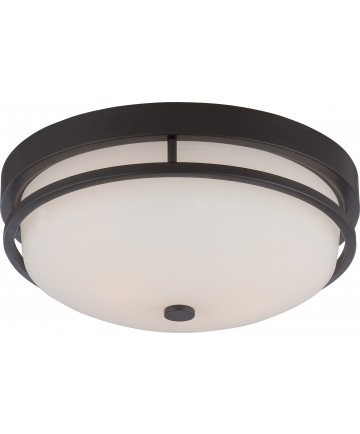 Nuvo Lighting 60/5586 Neval 2 Light Flush Fixture with Satin White