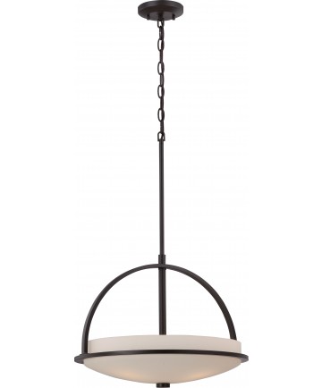 Nuvo Lighting 60/5587 Neval 3 Light Pendant with Satin White Glass