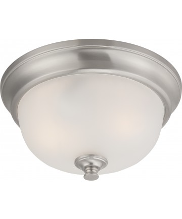 Nuvo Lighting 60/5590 Elizabeth 2 Light Flush Fixture with Frosted