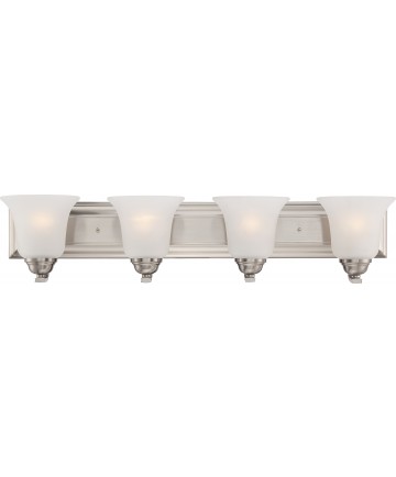 Nuvo Lighting 60/5594 Elizabeth 4 Light Vanity Fixture with Frosted