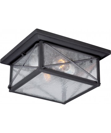 Nuvo Lighting 60/5626 Wingate 2 Light Outdoor Flush Fixture with Clear