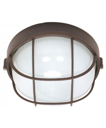Nuvo Lighting 60/563 1 Light Cfl 10 inch Round Cage Bulk Head (1) 18W GU24 Lamp Included