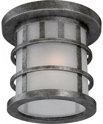 Nuvo Lighting 60/5636 Manor 2 Light Outdoor Flush Fixture with Frosted