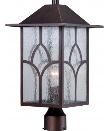 Nuvo Lighting 60/5645 Stanton 1 Light Outdoor Post Fixture with Clear