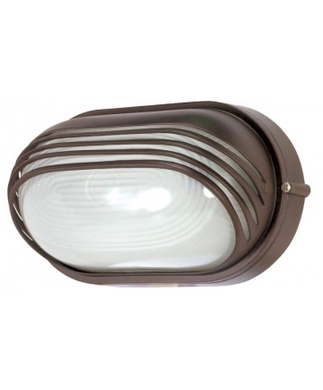 Nuvo Lighting 60/567 1 Light Cfl 10 inch Oval Hood Bulk Head (1) 13W GU24 Lamp Included