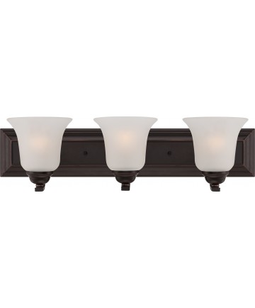 Nuvo Lighting 60/5693 Elizabeth 3 Light Vanity Fixture with Frosted