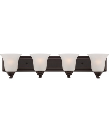 Nuvo Lighting 60/5694 Elizabeth 4 Light Vanity Fixture with Frosted