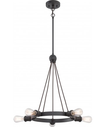 Nuvo Lighting 60/5725 Paxton 5 Light Chandelier Includes 40W A19