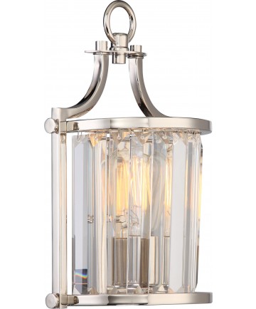 Nuvo Lighting 60/5766 Krys 1 Light Crystal Wall Sconce with 60w