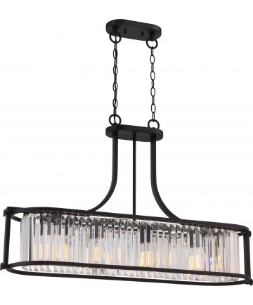 Nuvo Lighting 60/5775 Krys 4 Light Crystal Trestle with 60w Vintage