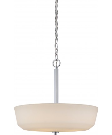 Nuvo Lighting 60/5807 Willow 4 Light Pendant with White Glass