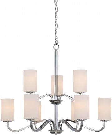 Nuvo Lighting 60/5809 Willow 9 Light 2-Tier Hanging Fixture with White
