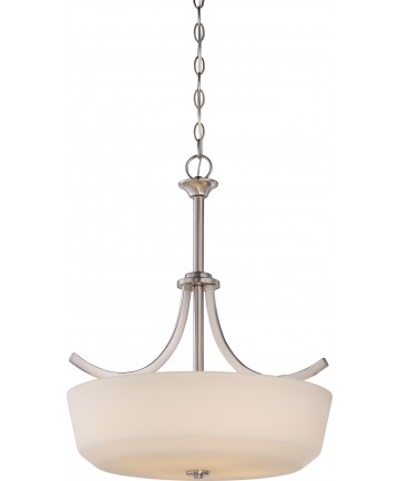 Nuvo Lighting 60/5827 Laguna 4 Light Pendant with White Glass