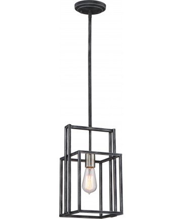 Nuvo Lighting 60/5860 Lake 1 Light Mini Pendant Iron Black with