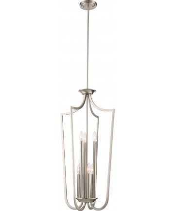 Nuvo Lighting 60/5877 Laguna 6 Light Caged Pendant Brushed Nickel