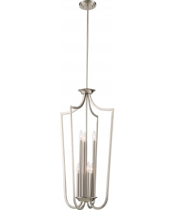 Nuvo Lighting 60/5877 Laguna 6 Light Caged Pendant Brushed Nickel