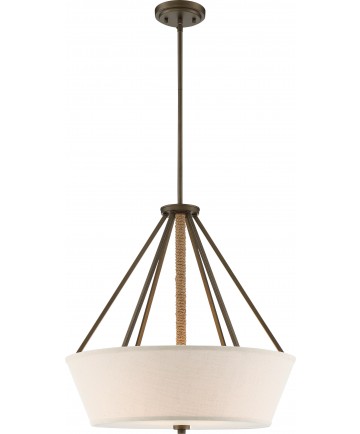 Nuvo Lighting 60/5896 4 Light Seneca 22" Pendant Mahogany Bronze