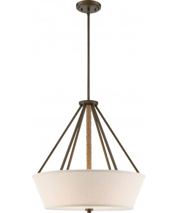 Nuvo Lighting 60/5896 4 Light Seneca 22" Pendant Mahogany Bronze