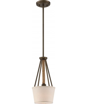 Nuvo Lighting 60/5898 1 Light Seneca Mini Pendant Mahogany Bronze