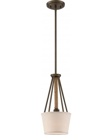 Nuvo Lighting 60/5898 1 Light Seneca Mini Pendant Mahogany Bronze