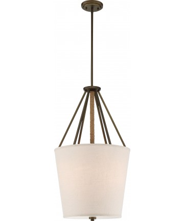 Nuvo Lighting 60/5899 3 Light Seneca 17" Pendant Mahogany Bronze