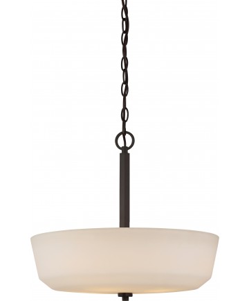 Nuvo Lighting 60/5907 Willow 4 Light Pendant with White Glass