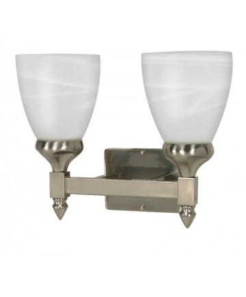 Nuvo Lighting 60/592 Triumph 2 Light 13 inch Vanity with Sculptured Glass Shades