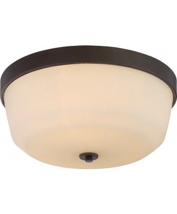 Nuvo Lighting 60/5924 Laguna 3 Light Flush Fixture with White Glass