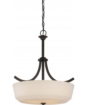 Nuvo Lighting 60/5927 Laguna 4 Light Pendant with White Glass