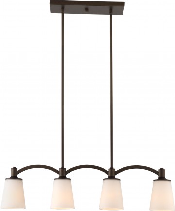 Nuvo Lighting 60/5975 Laguna 4 Light Island Pendant Forest Bronze with