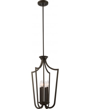 Nuvo Lighting 60/5976 Laguna 4 Light Caged Pendant Forest Bronze