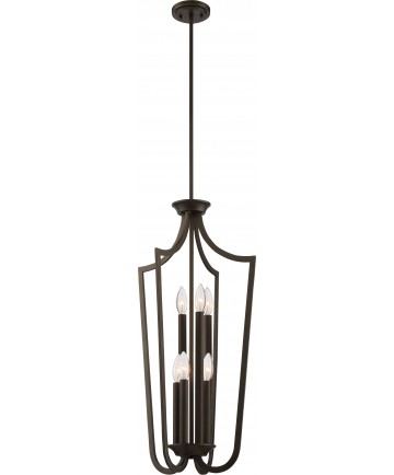 Nuvo Lighting 60/5977 Laguna 6 Light Caged Pendant Forest Bronze