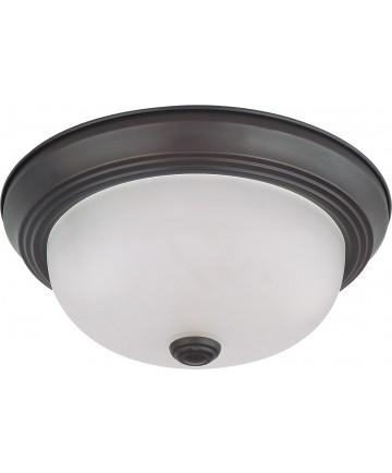 Nuvo Lighting 60/6010 2 Light 11" Flush Mount with Frosted White Glass