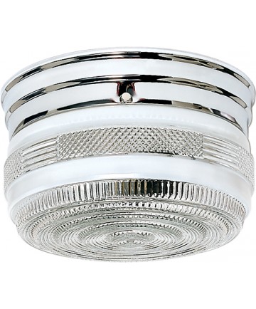 Nuvo Lighting 60/6027 2 Light 8" Flush Mount Medium Crystal / White