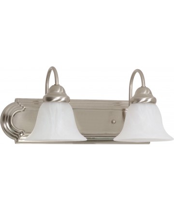 Nuvo Lighting 60/6074 Ballerina 2 Light 18" Vanity with Alabaster