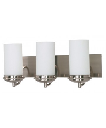 Nuvo Lighting 60/613 Polaris 3 Light 21 inch Vanity with Satin Frosted Glass Shades