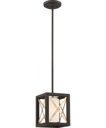 Nuvo Lighting 60/6135 1 Light Boxer Mini Pendant Matte Black with