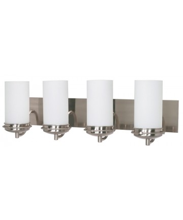 Nuvo Lighting 60/614 Polaris 4 Light 30 inch Vanity with Satin Frosted Glass Shades