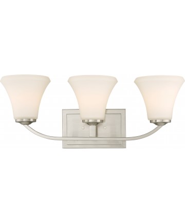 Nuvo Lighting 60/6203 Fawn 3 Light Vanity Fixture Brushed Nickel