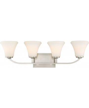 Nuvo Lighting 60/6204 Fawn 4 Light Vanity Fixture Brushed Nickel