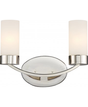 Nuvo Lighting 60/6222 Denver 2 Light Vanity Fixture Polished Nickel