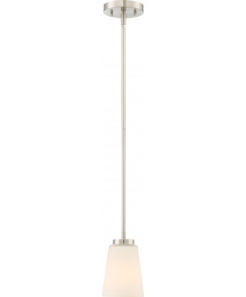 Nuvo Lighting 60/6253 Nome 1 Light Pendant Fixture Brushed Nickel