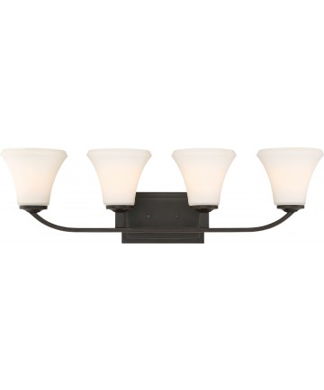 Nuvo Lighting 60/6304 Fawn 4 Light Vanity Fixture Mahogany Bronze